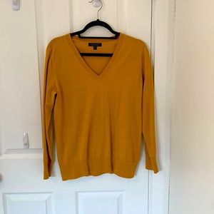 Banana Republic Mustard V-neck Sweater